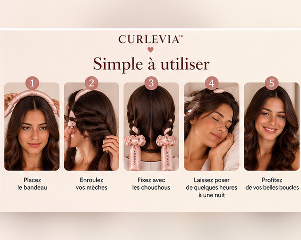 Étapes pour faire des boucles sans chaleur avec un boucleur